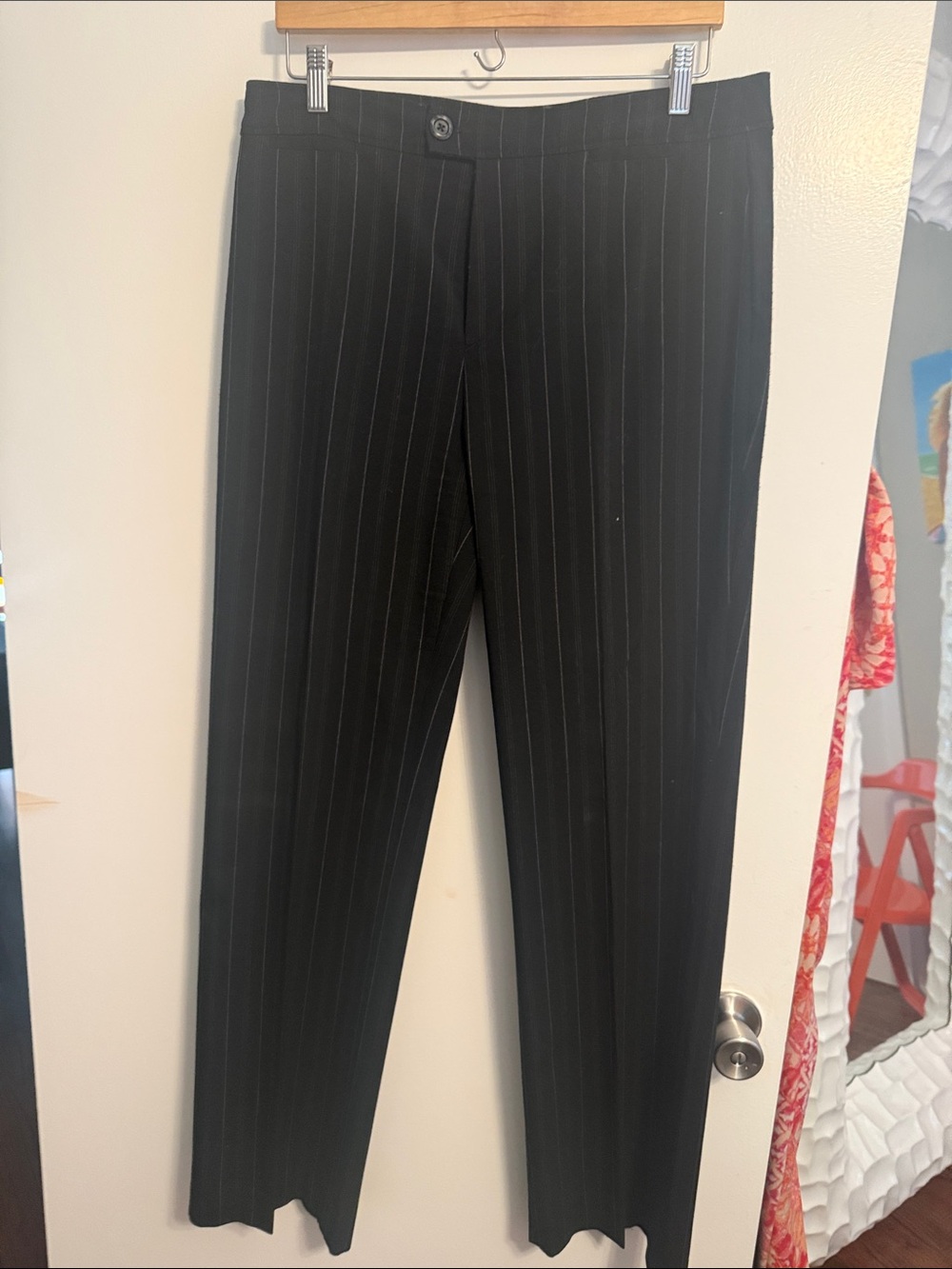 Women’s  Black Pinstripe Dress Pants